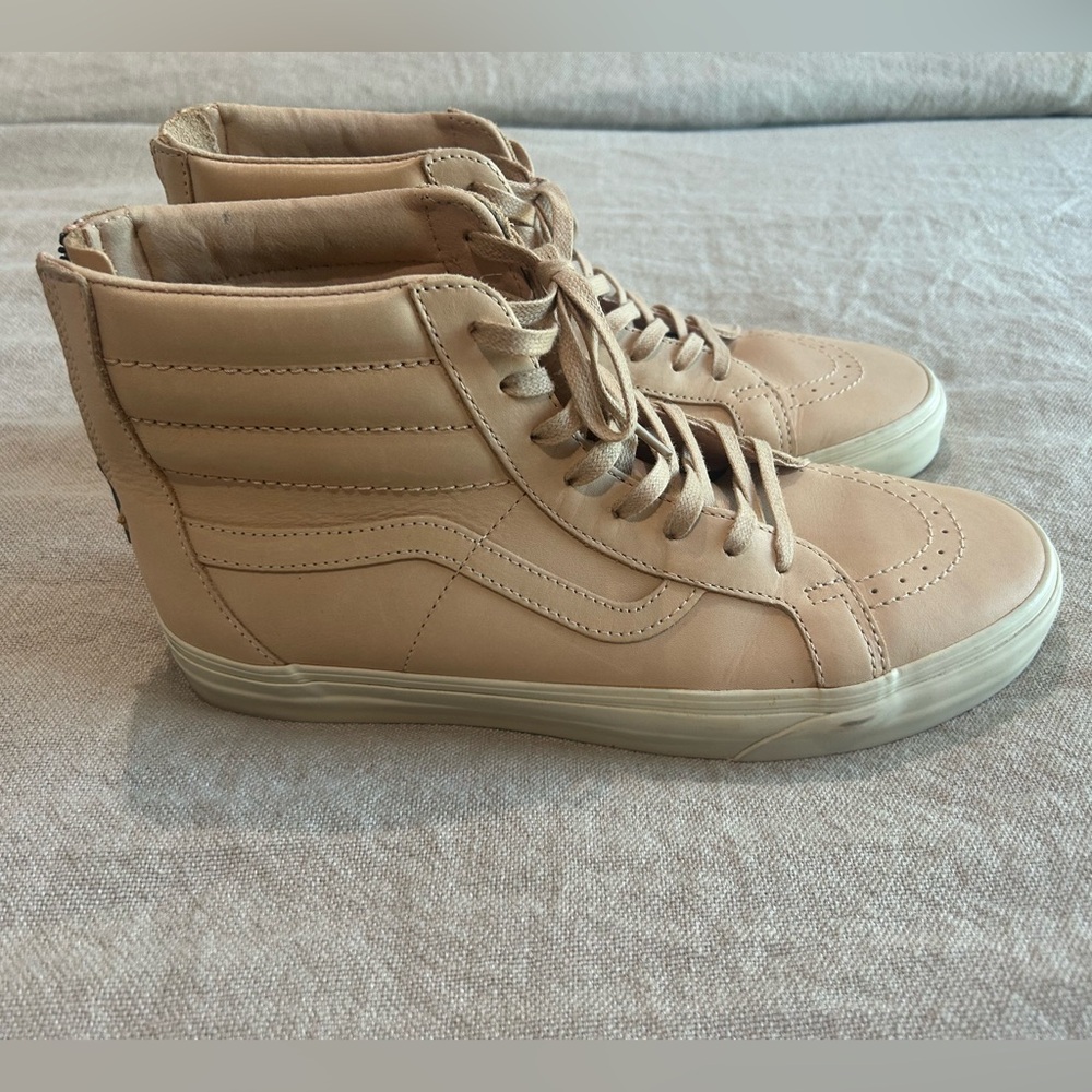 Vans Vachetta Vegetable leather SK8-Hi Tan High-Top Sneakers Men US 11